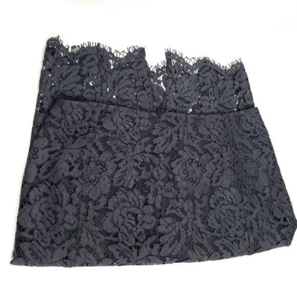 CHASER Gray High Waist Lace Pencil Skirt - Picture 11 of 15